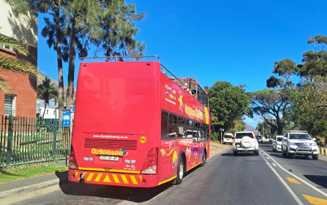 City Sightseeing Bus 28 (CSS28) on Hout Bay Main Road