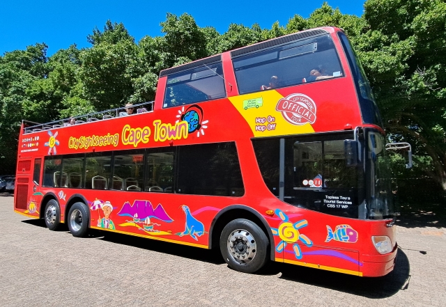CitySightseeing Cape Town double decker red bus