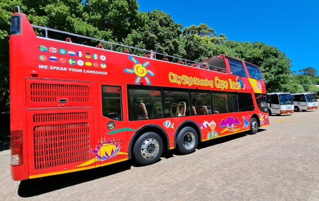 City Sightseeing Cape Town bus "We speak your language"