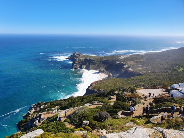 view from the old lighthouse of Cape Maclear and Cape of Good Hope
