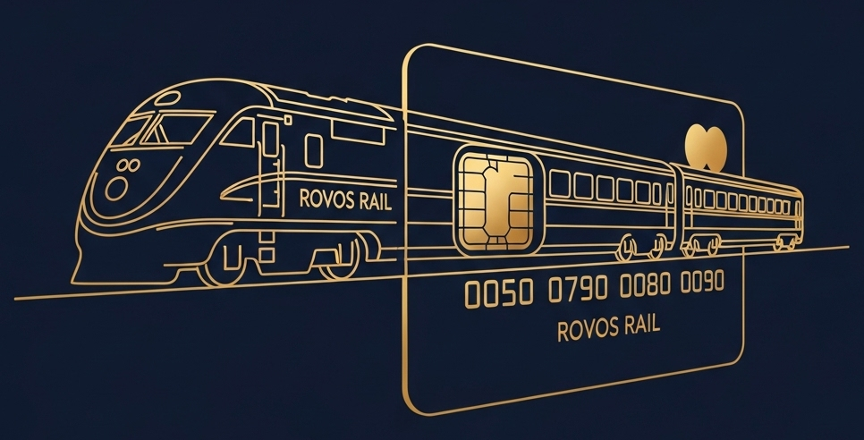 Rovos Rail train design with a credit card