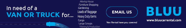 Van or truck, Bluu Car Rental