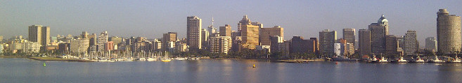 Durban harbour from cruise ship