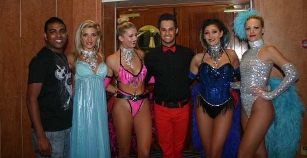 photo with the MSC Sinfonia entertainers
