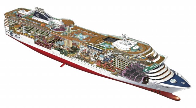 MSC Divina deck layout