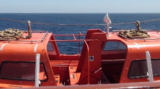red lifeboat