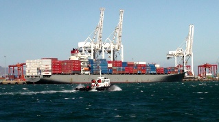 tugboat & cargo ship