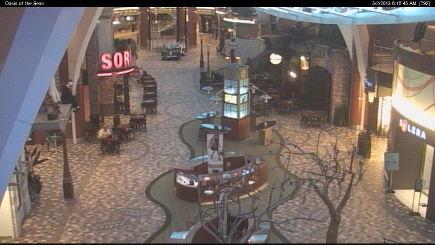 Promenade on the Royal Caribbean International Oasis of the Seas