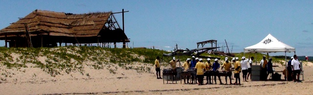 braaing on Portuguese Island, Mozambique